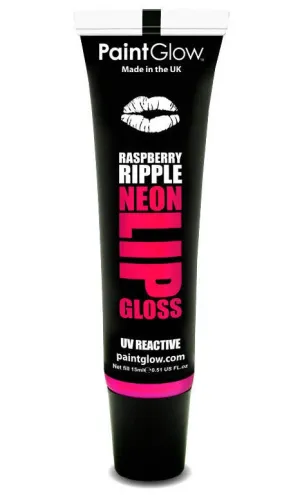 Flavoured Magenta UV Lip Gloss - Raspberry Ripple