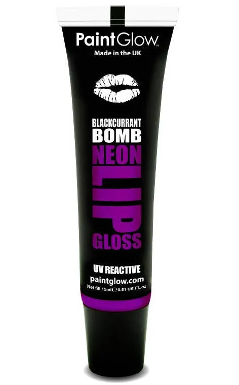 Flavoured Purple UV Lip Gloss - Blackcurrant Bomb