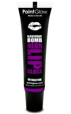 Flavoured Purple UV Lip Gloss - Blackcurrant Bomb