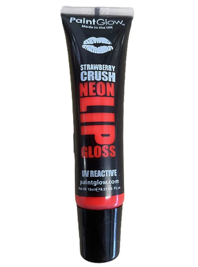 Flavoured Red UV Lip Gloss - Strawberry Crush