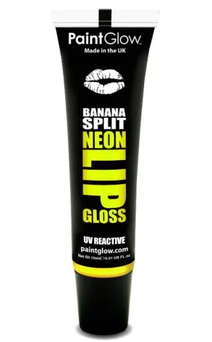 Flavoured Yellow UV Lip Gloss - Banana Split