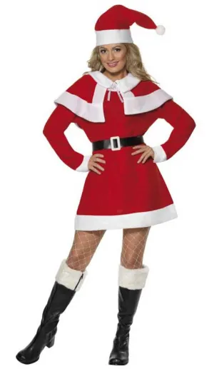 Fleecy Miss Santa Womens Christmas Costume