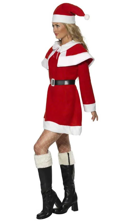 Fleecy Miss Santa Womens Christmas Costume
