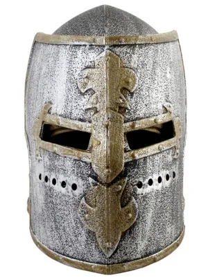 Flip Front Kids Crusader Knight Helmet Costume Accessory