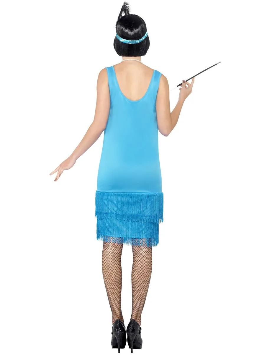 Flirty Flapper Womens Blue 1920s Costume