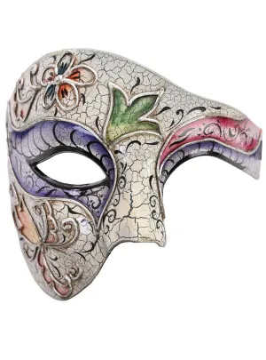 Florian Over Eye Pink and Purple Masquerade Mask