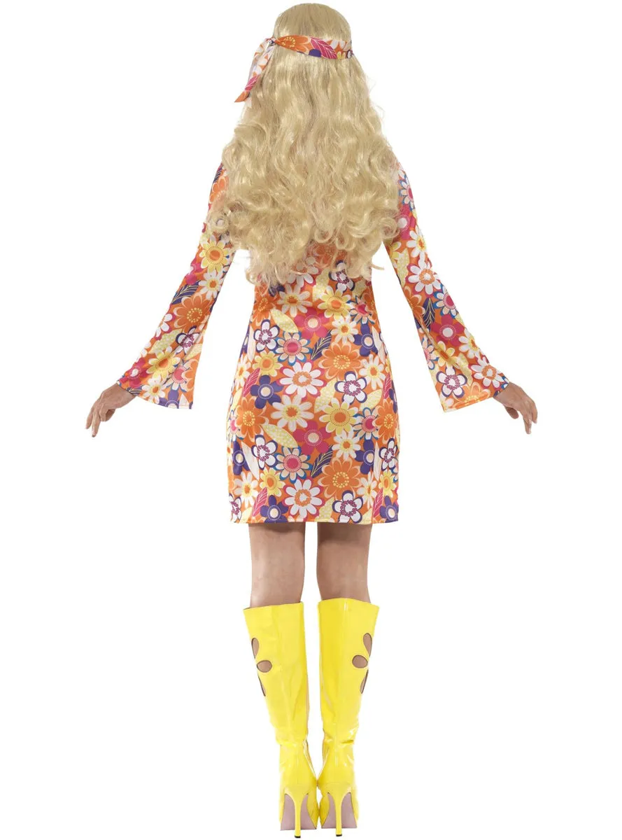 Flower Hippie Womens 1960s Costume