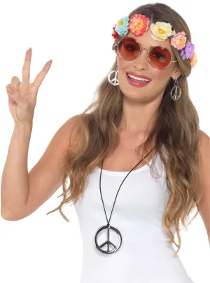 Flower Power Hippie Womens 60s Festival Costume Kit