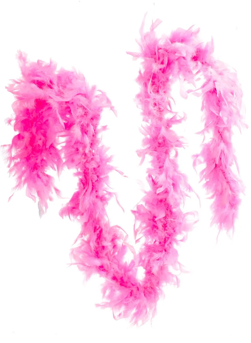 Fluffy 183cm Hot Pink Feather Boa Costume Accessory