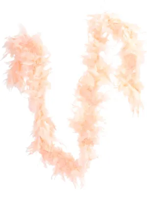 Fluffy 183cm Peach Feather Boa Costume Accessory