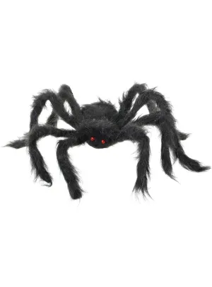 Fluffy Black Small Fake Spider Halloween Decoration