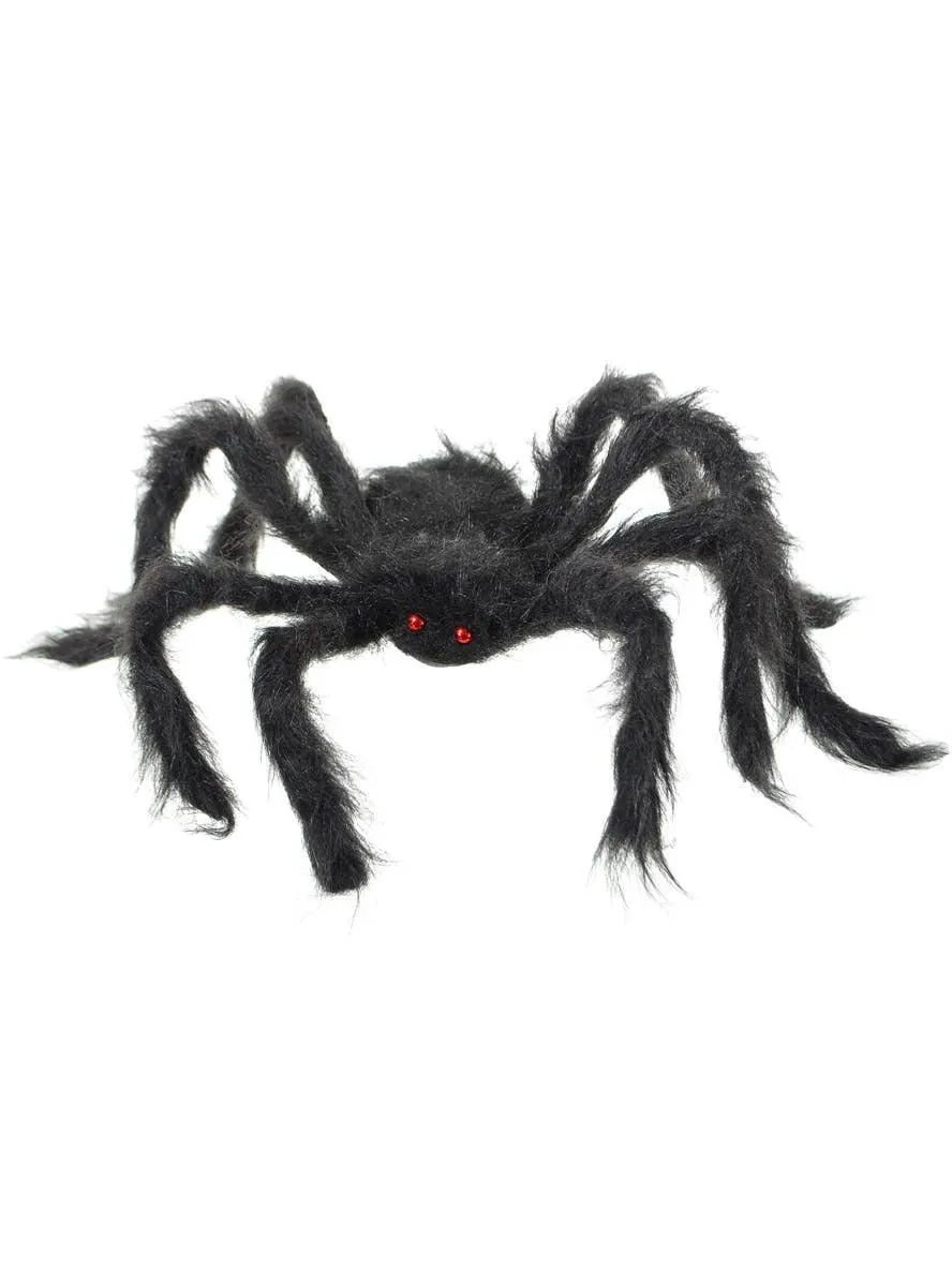 Fluffy Black Small Fake Spider Halloween Decoration
