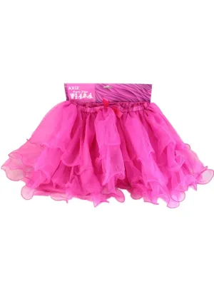 Fluffy Hot Pink Ruffled Mesh Womens Tutu Skirt