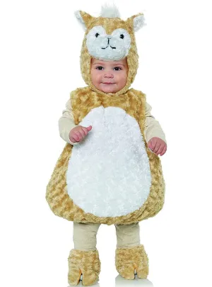 Fluffy Little Llama Infant Baby Belly Costume