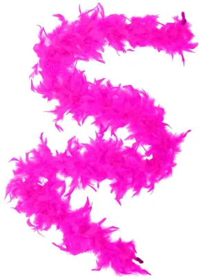 Fluffy Magenta 220cm Feather Boa Costume Accessory