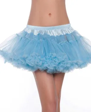Fluffy Pale Blue Layered Costume Petticoat
