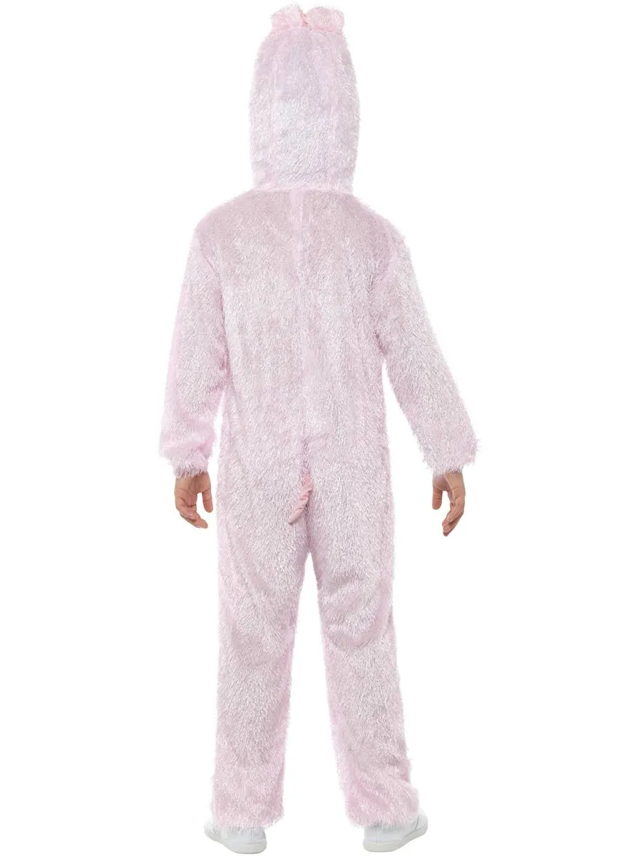 Fluffy Pink Pig Kids Animal Onesie Book Week Costume