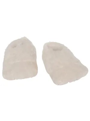 Fluffy White Adults Easter Bunny Costume Shoe Covers