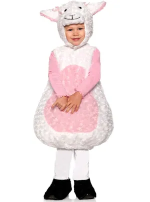 Fluffy White Lamb Infant Baby Belly Costume