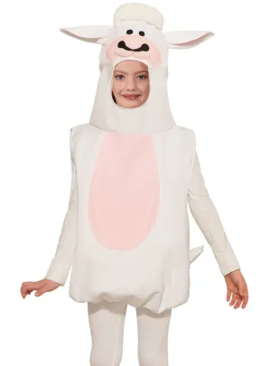 Fluffy White Lamb Kids Hooded Animal Costume