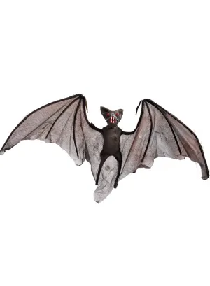 Flying Brown Bat with Light Up Eyes Halloween Decoration
