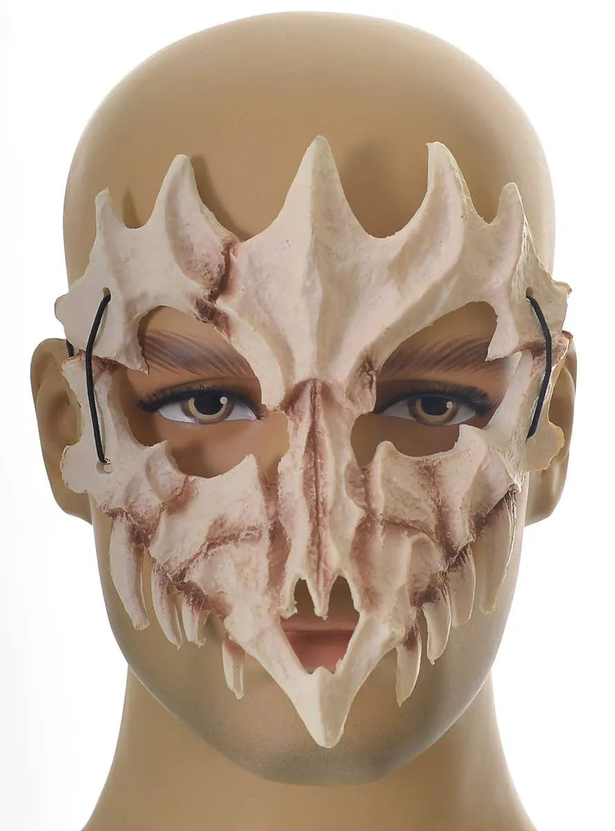 Foam Dragon Skull Half Mask Halloween Accessory