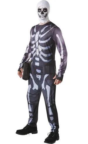 Fortnite Skull Trooper Mens Video Game Fancy Dress Costume