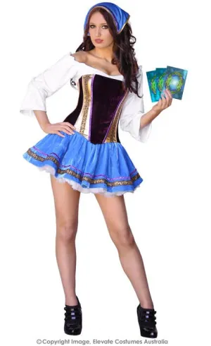 Fortune Teller Womens Deluxe Sexy Gypsy Costume