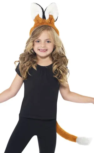 Fox Ears and Tail Childrens Plush Costume Accessory
