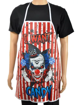 Freak Show I Want Candy Halloween Apron