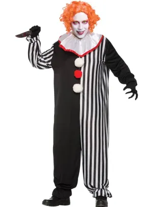 Freaky the Clown Mens Halloween Costume