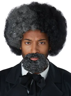Frederick Douglass Mens Costume Wig with Goatee