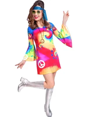 Free Spirit Hippie Plus Size Womens 70s Costume