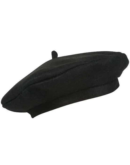 French Beret Black Costume Hat
