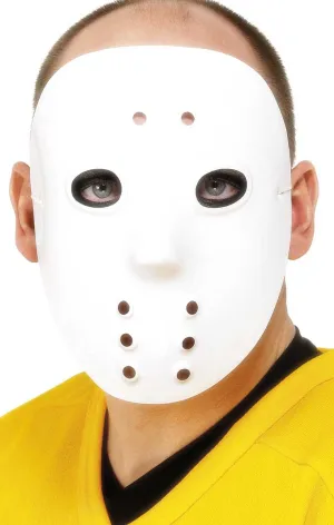 Friday the 13th White Hockey Mask Costume Accessory
