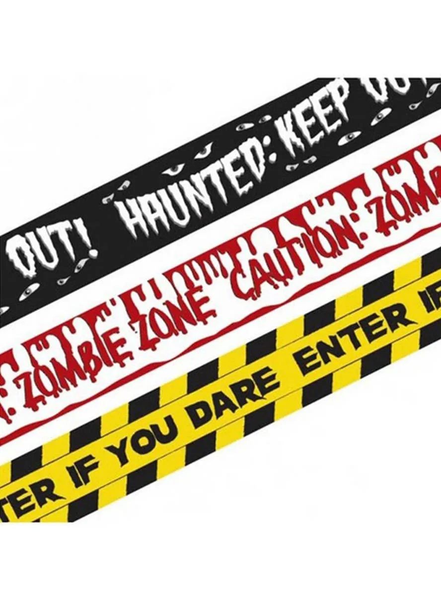 Fright Night 3 Pack of 9 Metre Halloween Caution Tapes