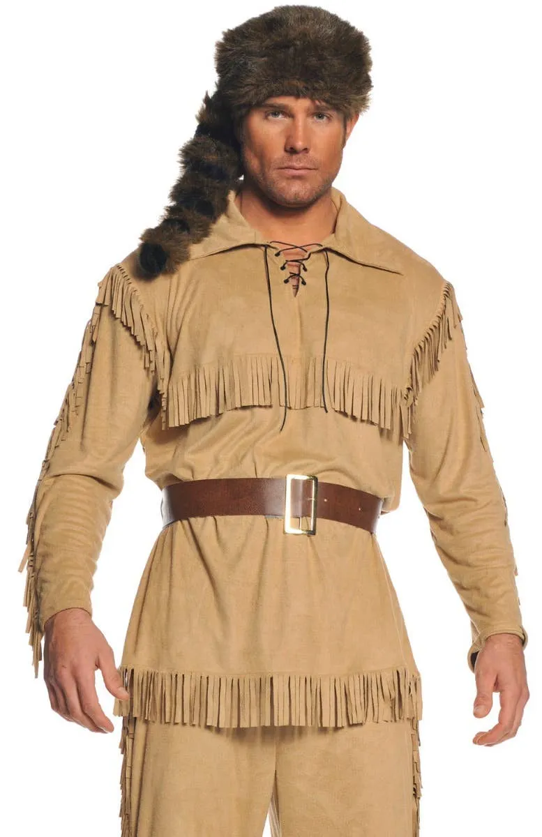 Frontier Man Daniel Boone Mens Fancy Dress Costume