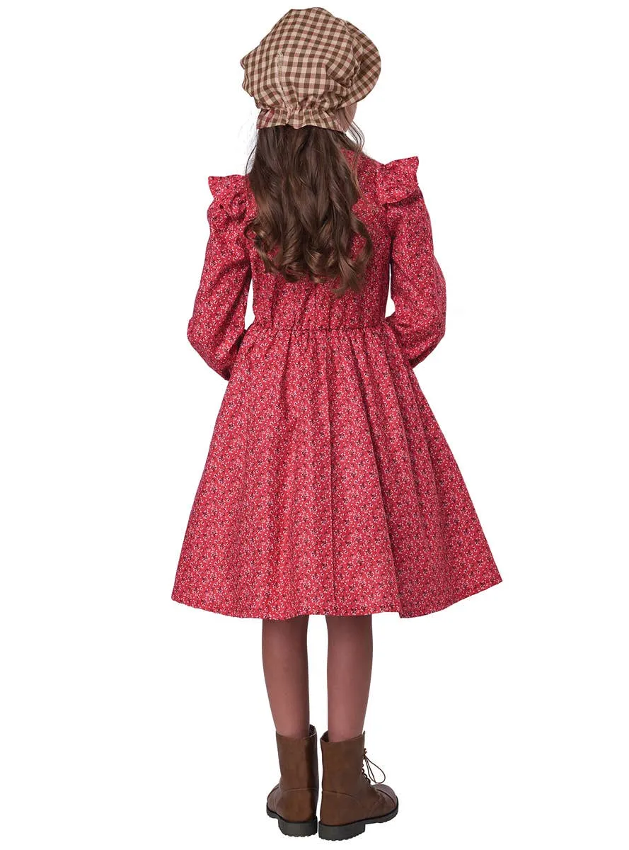 Frontier Settler Girls Colonial Era Fancy Dress Costume