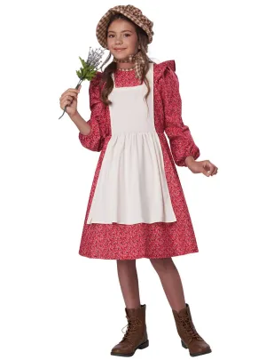 Frontier Settler Girls Colonial Era Fancy Dress Costume
