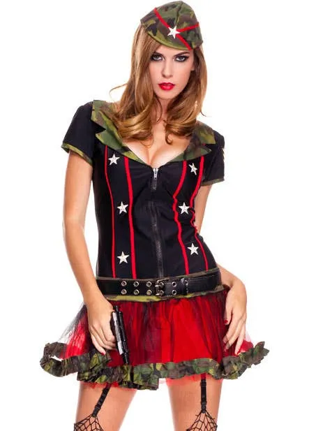 Frontline Fox Womens Sexy Army Costume