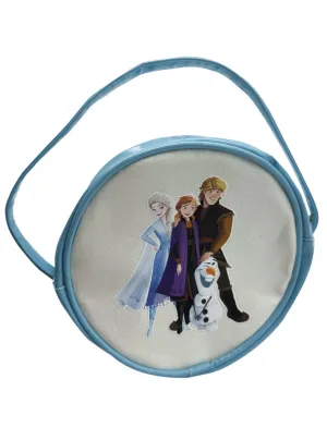 Frozen 2 Character Print Girls Blue Costume Bag