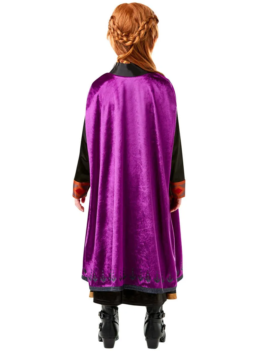 Frozen 2 Deluxe Girls Anna Travelling Costume