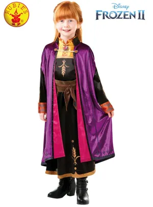 Frozen 2 Deluxe Girls Anna Travelling Costume