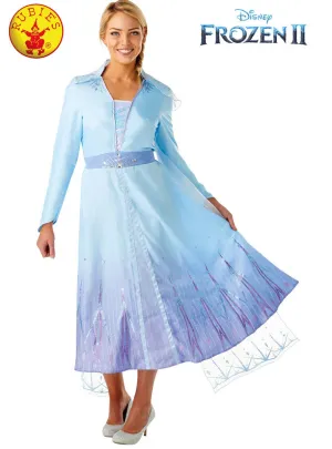 Frozen 2 Deluxe Womens Queen Elsa Fancy Dress Costume