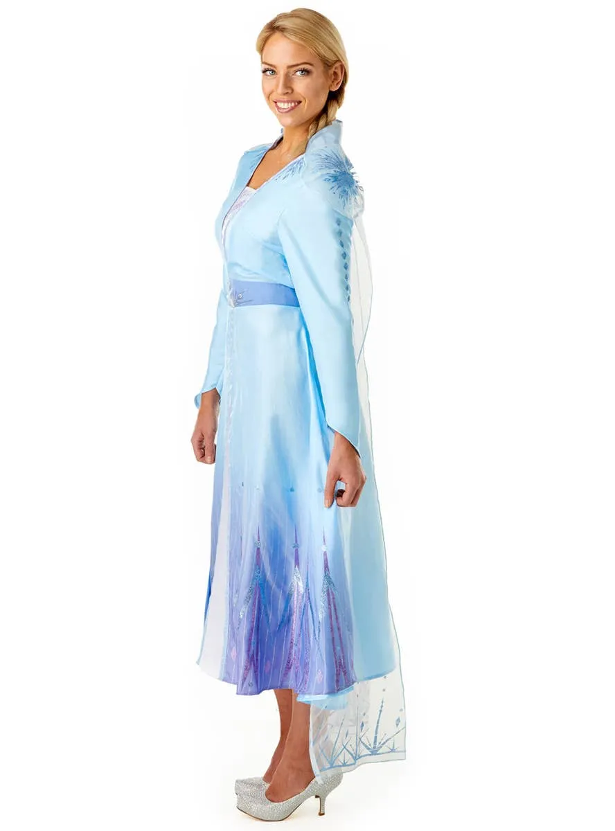 Frozen 2 Deluxe Womens Queen Elsa Fancy Dress Costume