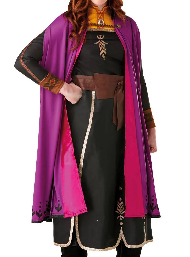Frozen 2 Deluxe Womens Travelling Princess Anna Costume