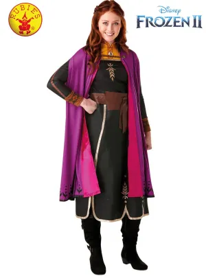 Frozen 2 Deluxe Womens Travelling Princess Anna Costume