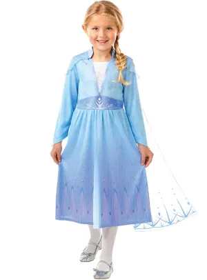 Frozen 2 Girls Deluxe Snow Queen Elsa Costume