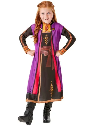 Frozen 2 Girls Princess Anna Dress Up Costume