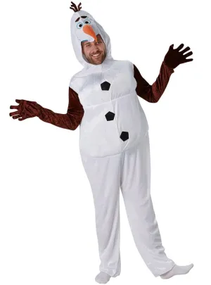 Frozen Adults Olaf Snowman Fancy Dress Costume